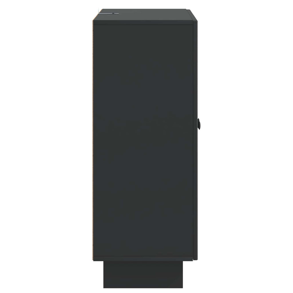 vidaXL Bufet Czarny 66 x 34,5 x 90 cm Drewno inżynieryjne
