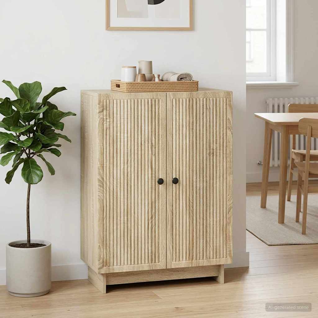 vidaXL Bufet dąb Sonoma 66 x 34,5 x 90 cm Drewno inżynieryjne