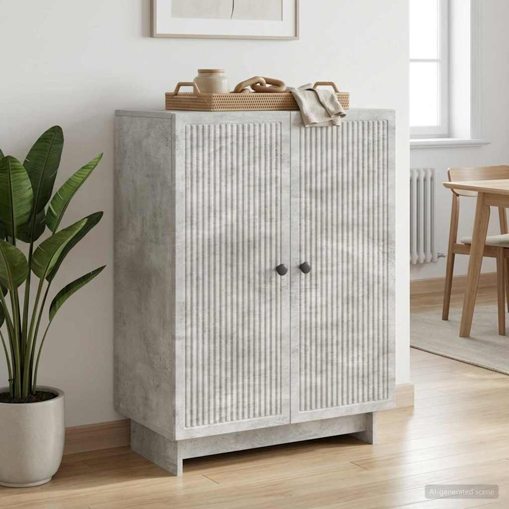 vidaXL Bufet Betonowy szary 66 x 34,5 x 90 cm Drewno inżynieryjne