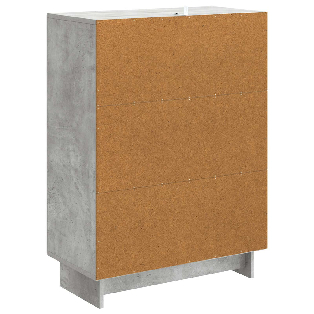 vidaXL Bufet Betonowy szary 66 x 34,5 x 90 cm Drewno inżynieryjne
