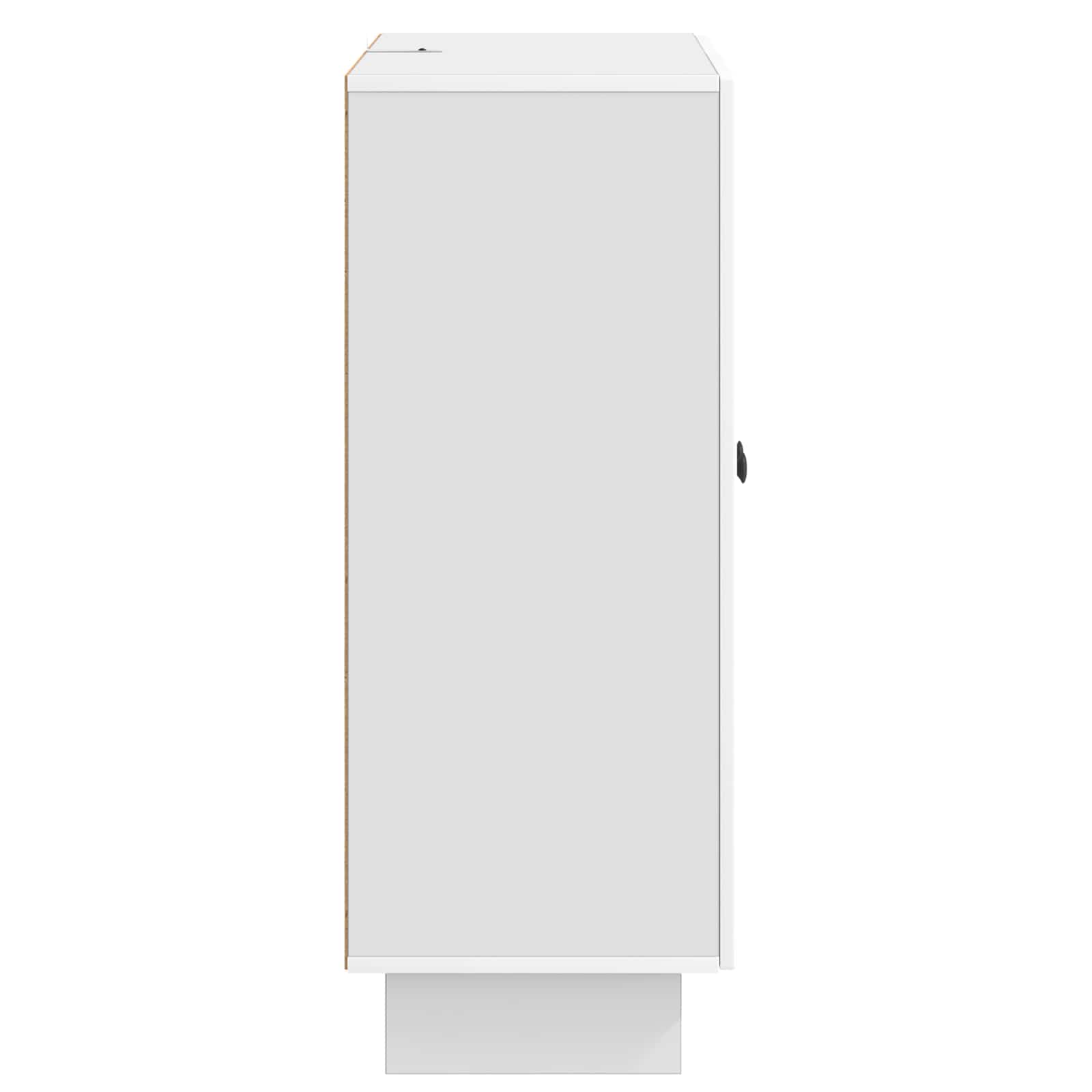 vidaXL Bufet Biały wysoki połysk 66 x 34,5 x 90 cm Drewno inżynieryjne