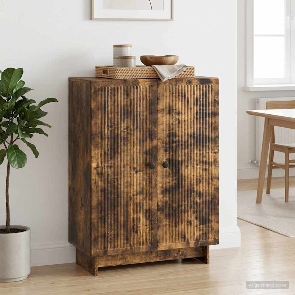 vidaXL Bufet Dąb wędzony 66 x 34,5 x 90 cm Drewno inżynieryjne