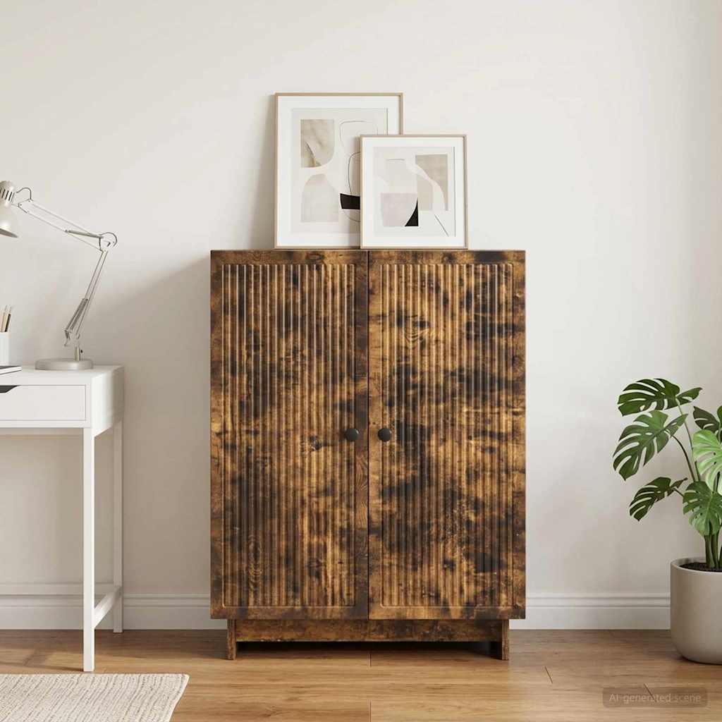 vidaXL Bufet Dąb wędzony 66 x 34,5 x 90 cm Drewno inżynieryjne