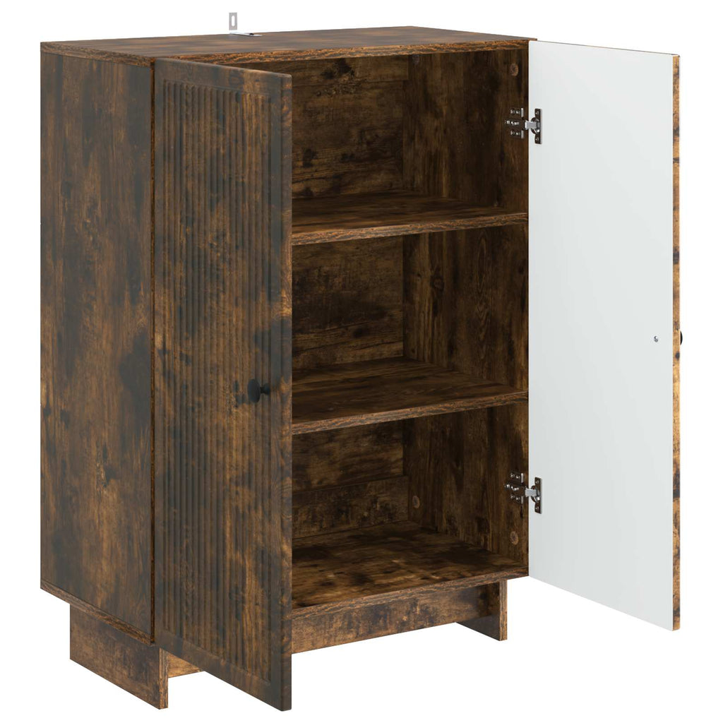 vidaXL Bufet Dąb wędzony 66 x 34,5 x 90 cm Drewno inżynieryjne