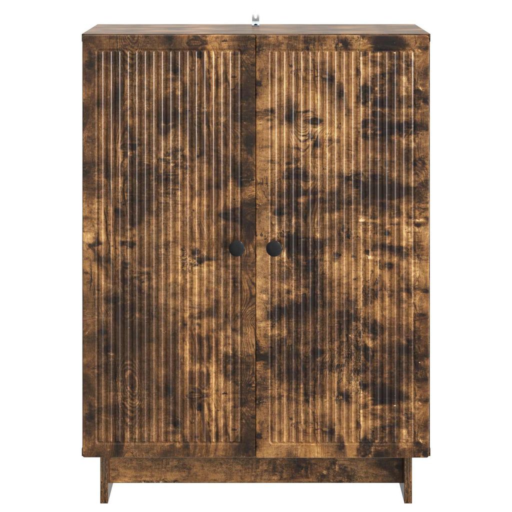 vidaXL Bufet Dąb wędzony 66 x 34,5 x 90 cm Drewno inżynieryjne