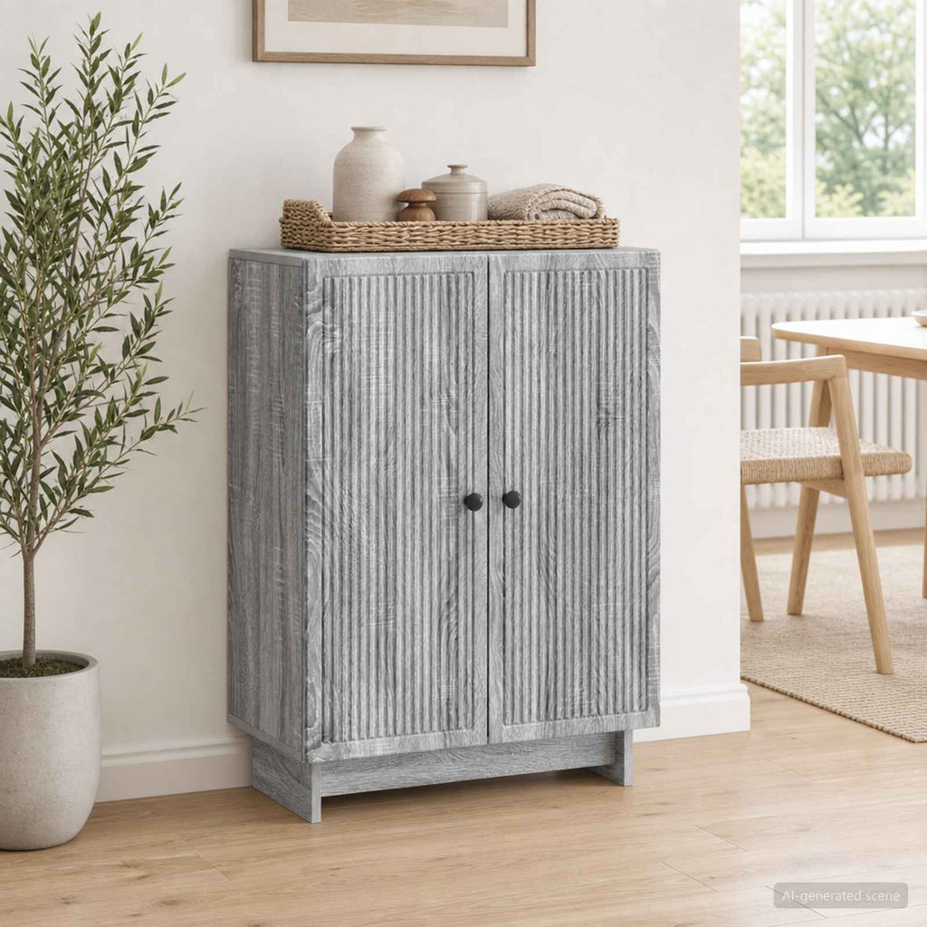vidaXL Bufet Szary Sonoma 66 x 34,5 x 90 cm Drewno inżynieryjne
