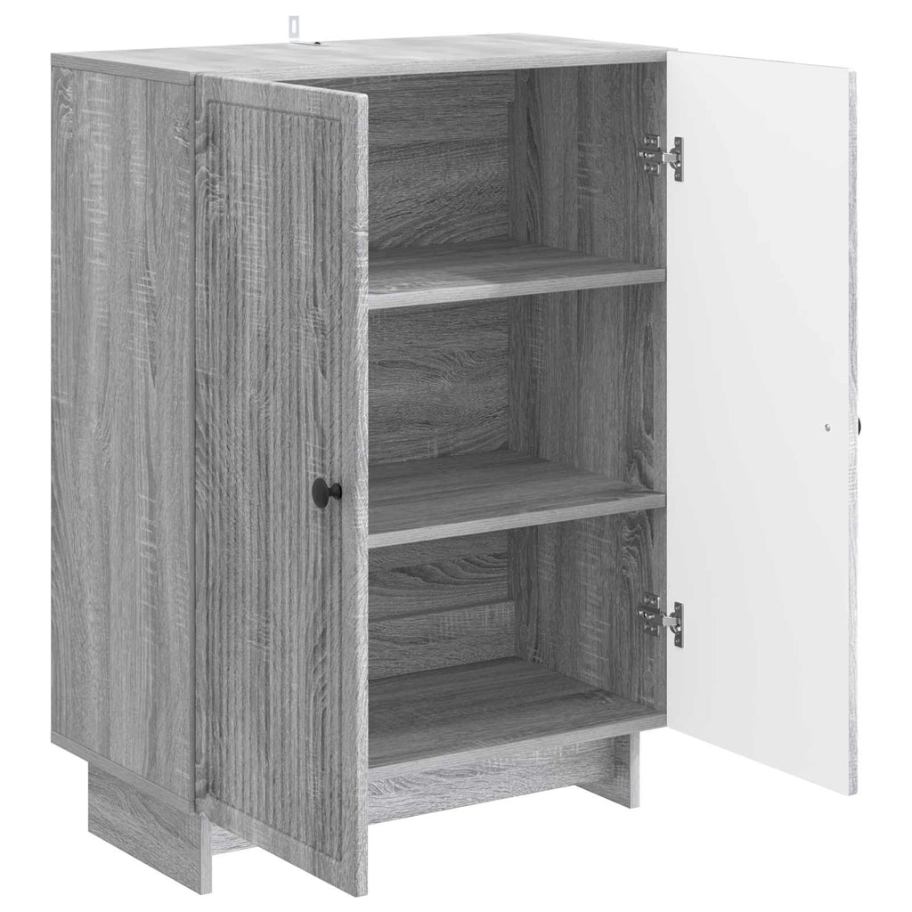 vidaXL Bufet Szary Sonoma 66 x 34,5 x 90 cm Drewno inżynieryjne
