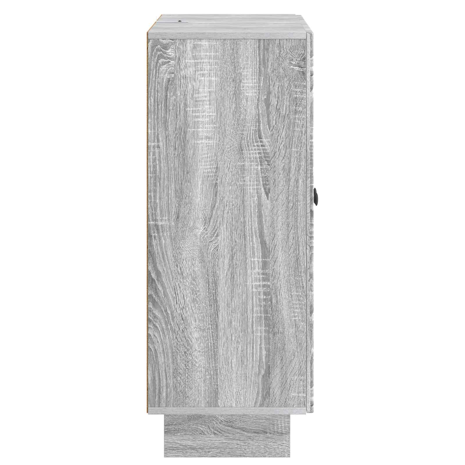 vidaXL Bufet Szary Sonoma 66 x 34,5 x 90 cm Drewno inżynieryjne