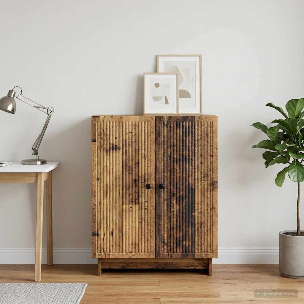vidaXL Bufet Stare drewno 66 x 34,5 x 90 cm Drewno inżynieryjne