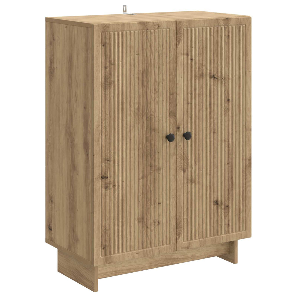 vidaXL Bufet Dąb artisan 66 x 34,5 x 90 cm Drewno inżynieryjne