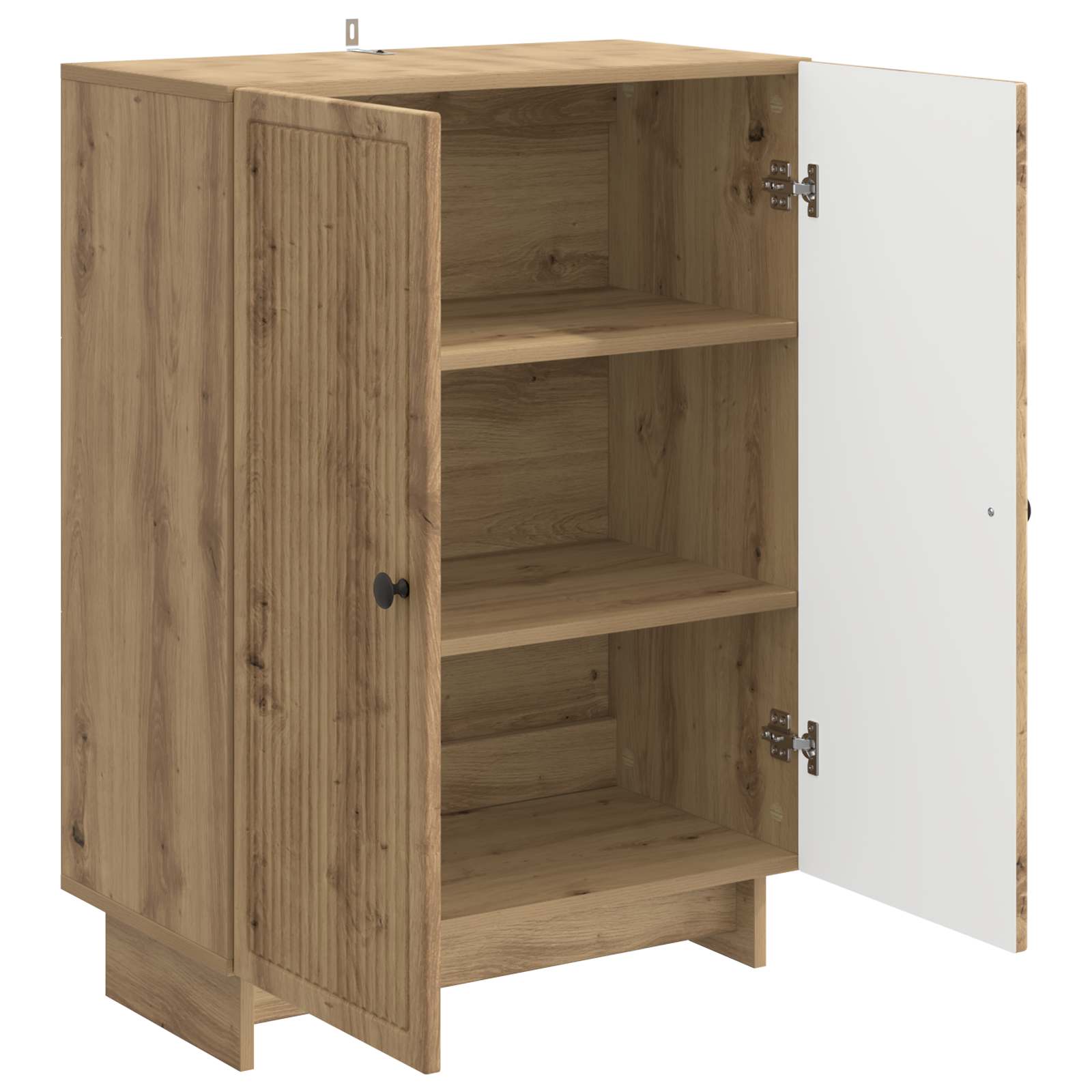 vidaXL Bufet Dąb artisan 66 x 34,5 x 90 cm Drewno inżynieryjne