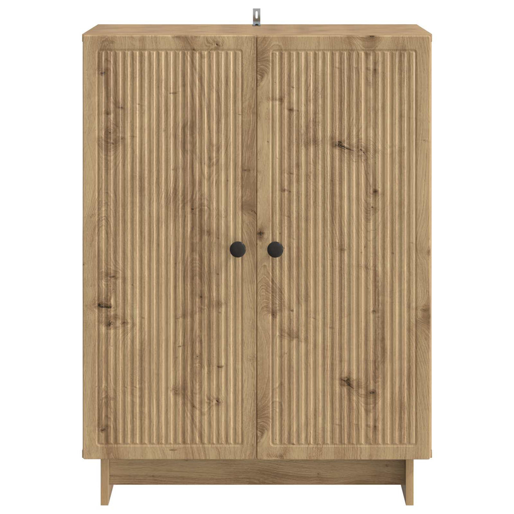 vidaXL Bufet Dąb artisan 66 x 34,5 x 90 cm Drewno inżynieryjne