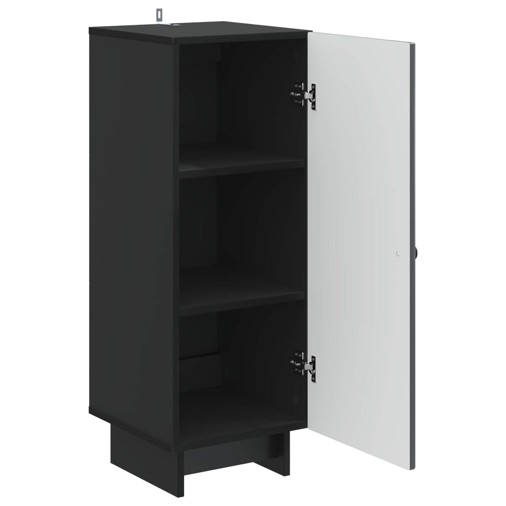 vidaXL Bufet Czarny 33 x 34,5 x 90 cm Drewno inżynieryjne