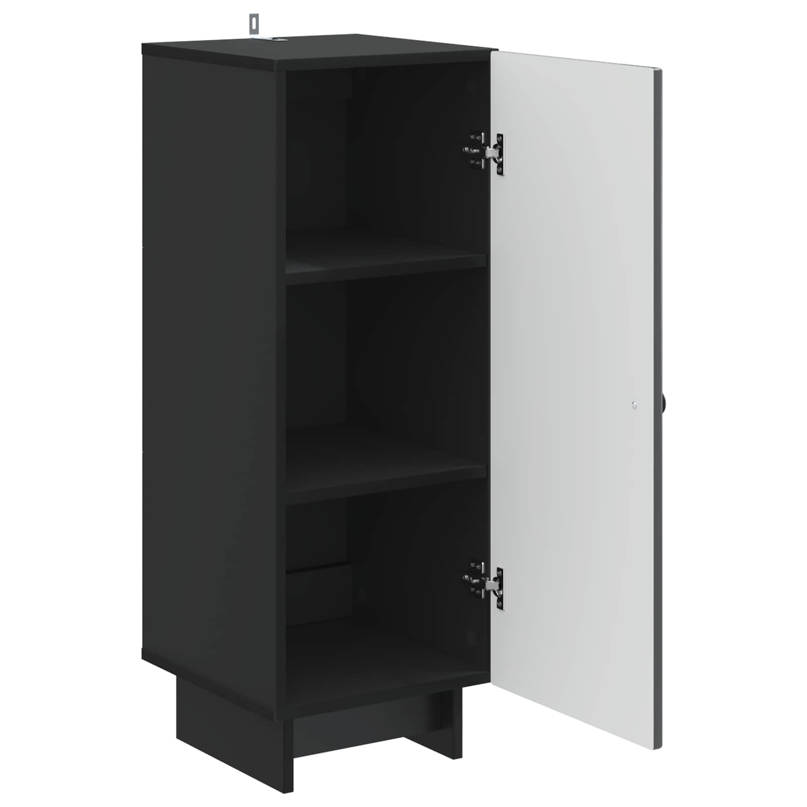 vidaXL Bufet Czarny 33 x 34,5 x 90 cm Drewno inżynieryjne