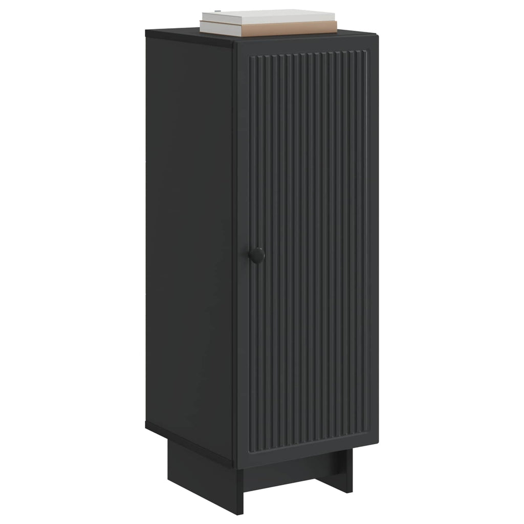 vidaXL Bufet Czarny 33 x 34,5 x 90 cm Drewno inżynieryjne
