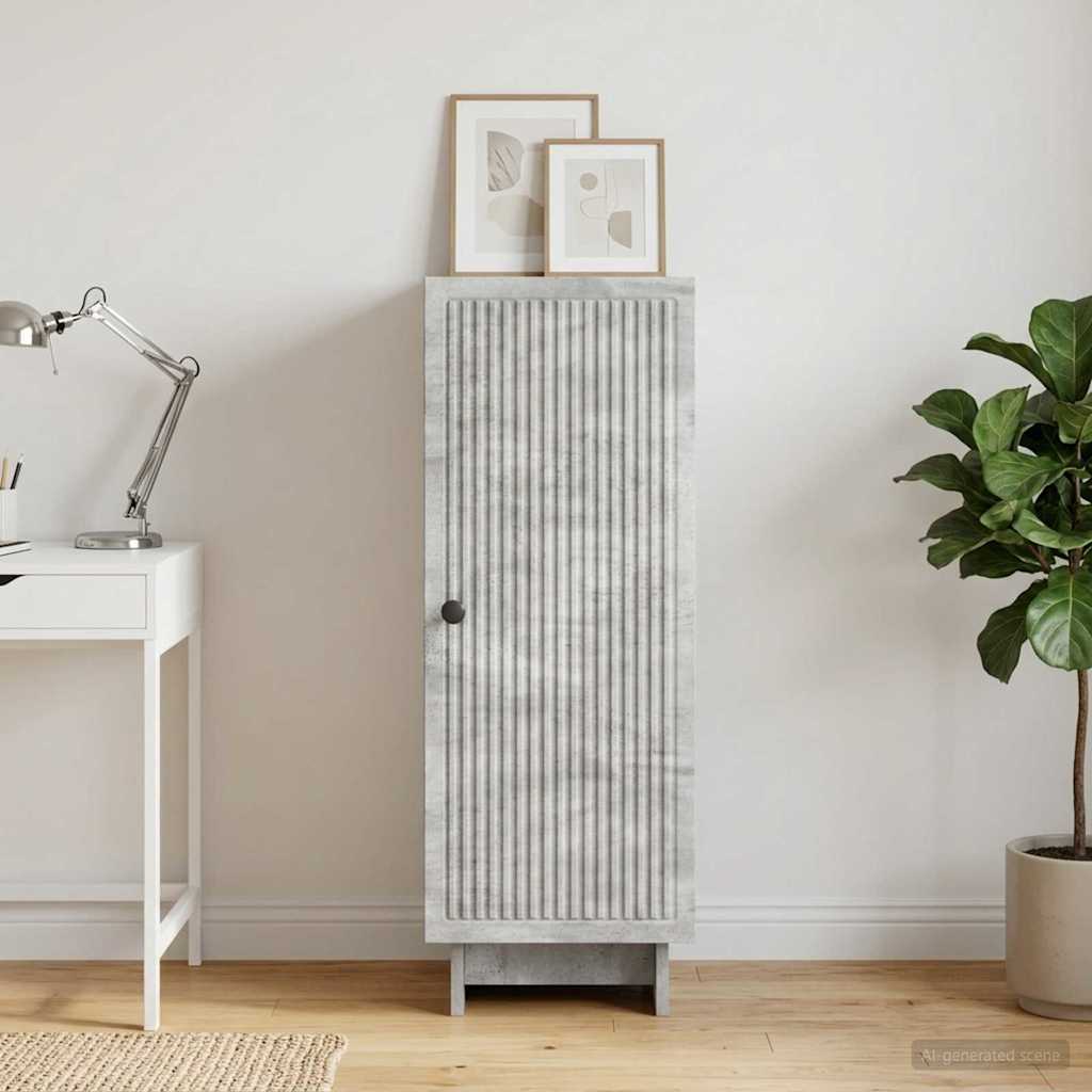 vidaXL Bufet Betonowy szary 33 x 34,5 x 90 cm Drewno inżynieryjne