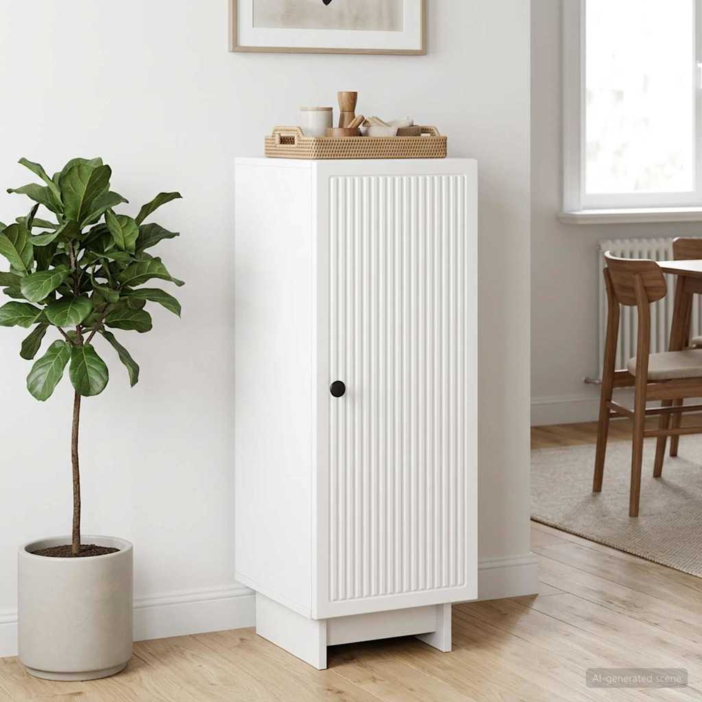 vidaXL Bufet Biały wysoki połysk 33 x 34,5 x 90 cm Drewno inżynieryjne