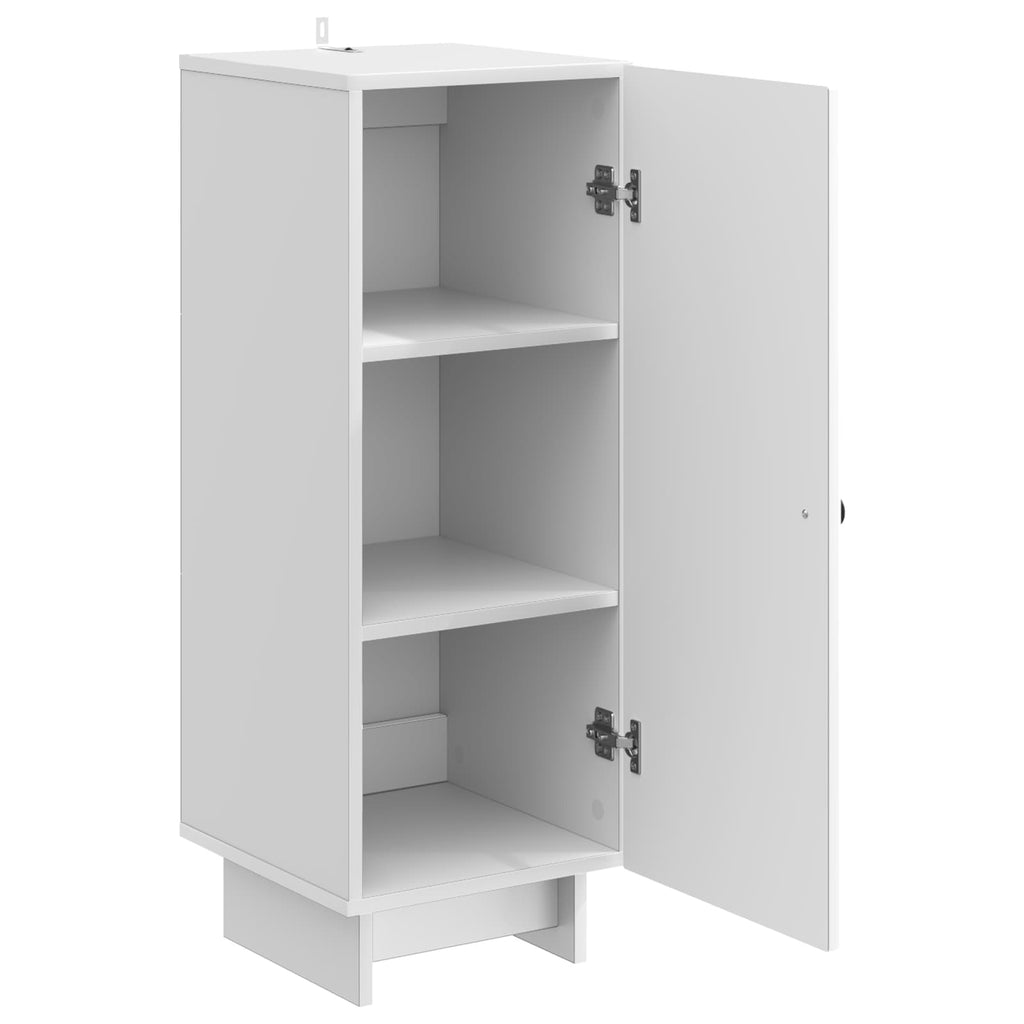 vidaXL Bufet Biały wysoki połysk 33 x 34,5 x 90 cm Drewno inżynieryjne