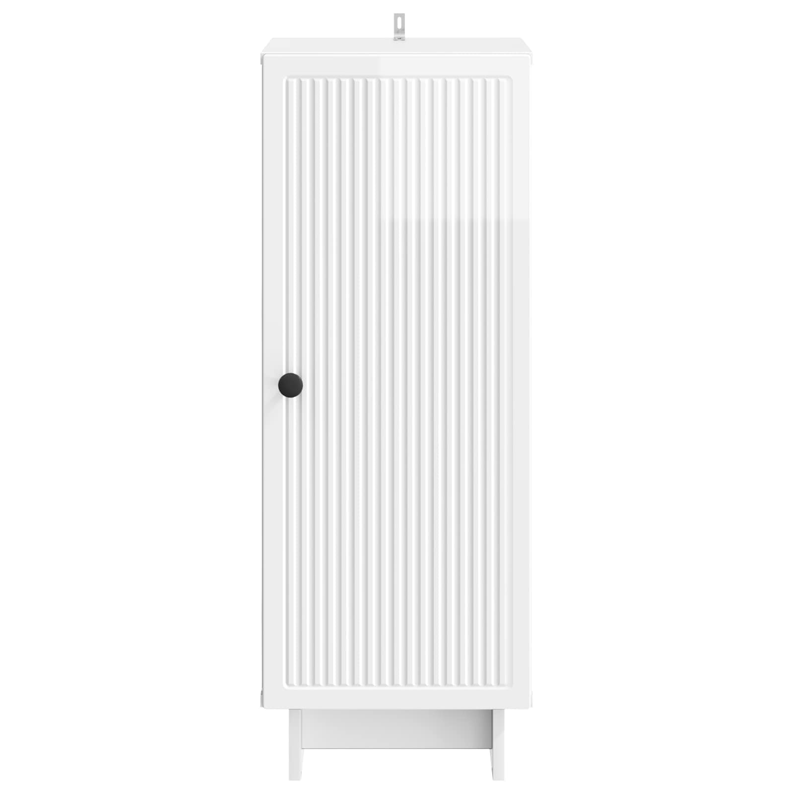 vidaXL Bufet Biały wysoki połysk 33 x 34,5 x 90 cm Drewno inżynieryjne