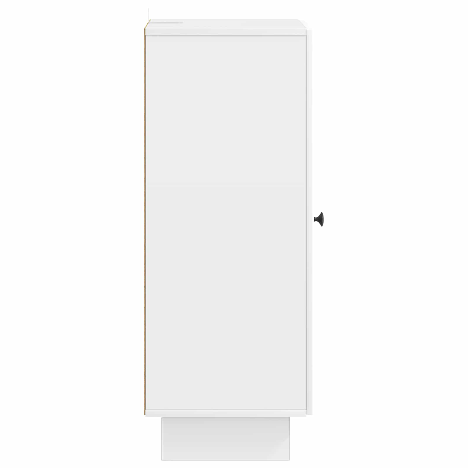 vidaXL Bufet Biały wysoki połysk 33 x 34,5 x 90 cm Drewno inżynieryjne
