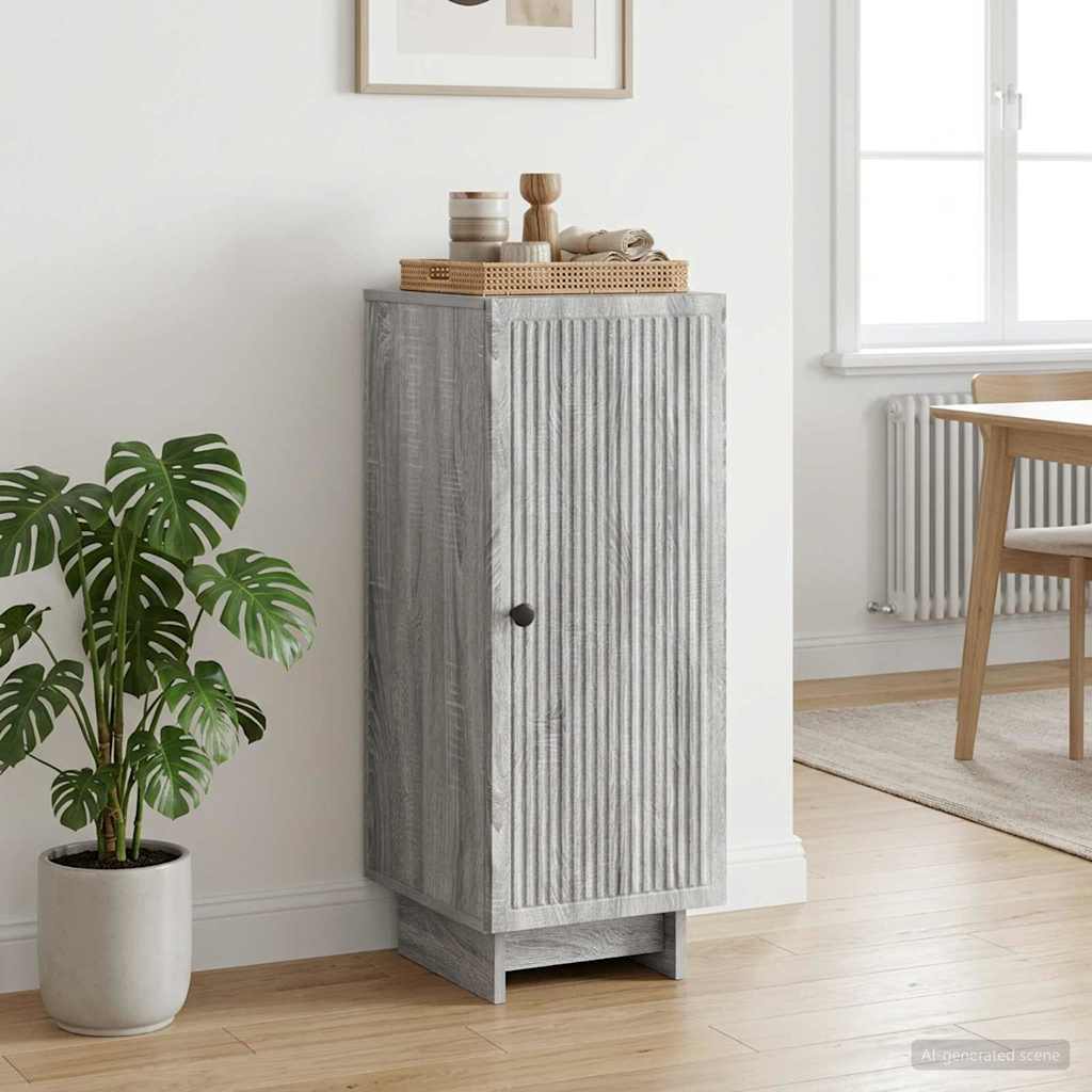 vidaXL Bufet Szary Sonoma 33 x 34,5 x 90 cm Drewno inżynieryjne