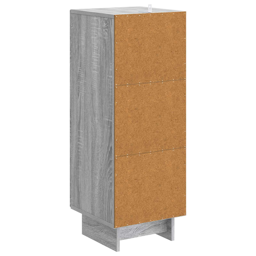 vidaXL Bufet Szary Sonoma 33 x 34,5 x 90 cm Drewno inżynieryjne