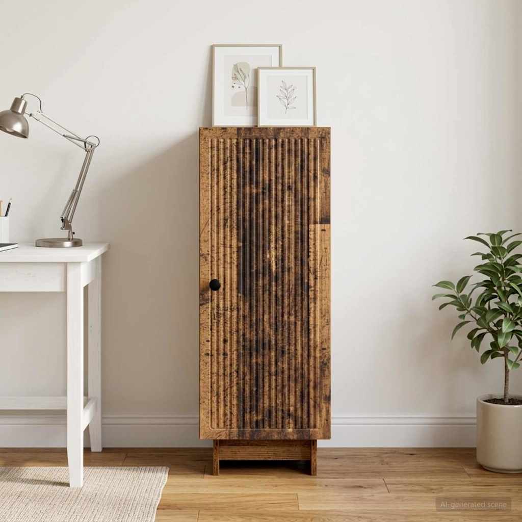 vidaXL Bufet Stare drewno 33 x 34,5 x 90 cm Drewno inżynieryjne