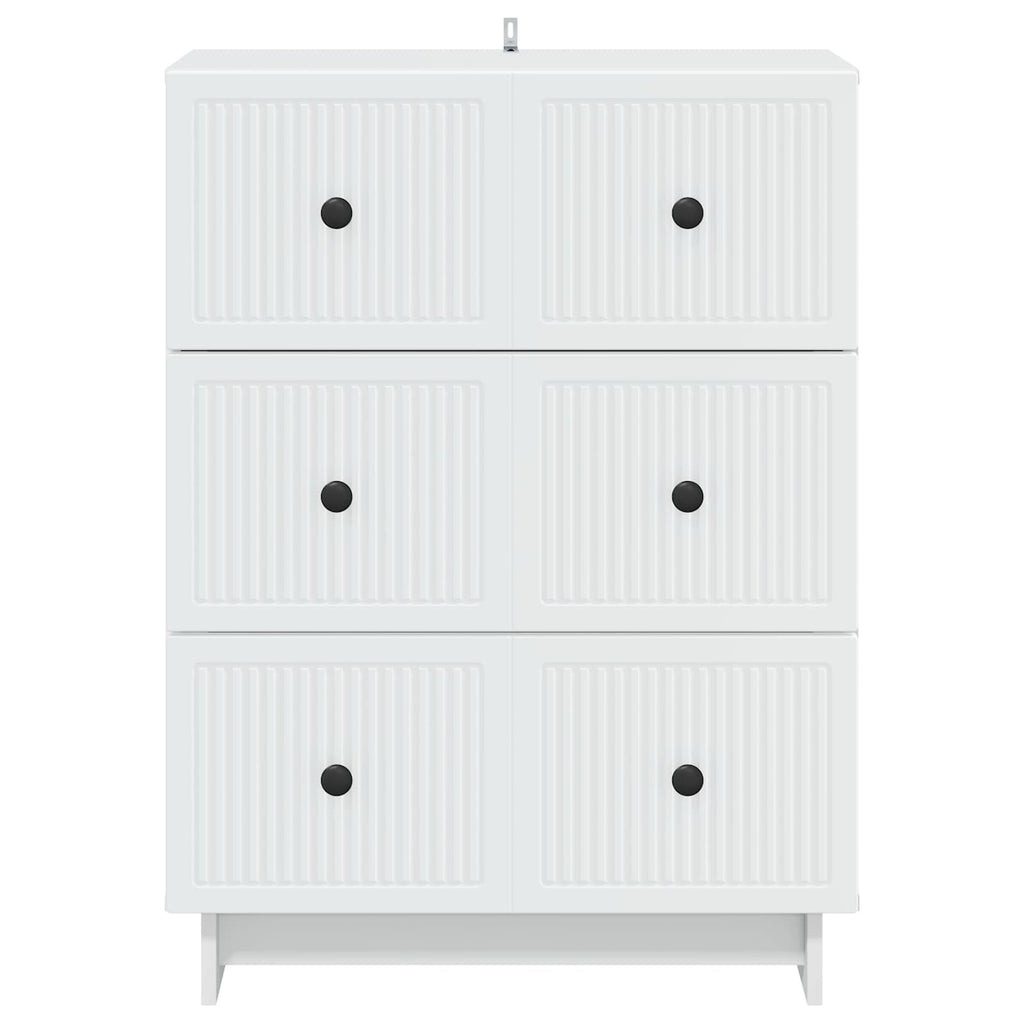 vidaXL Szafka z Szufladami Biały 66 x 34,5 x 90 cm Drewno inżynieryjne