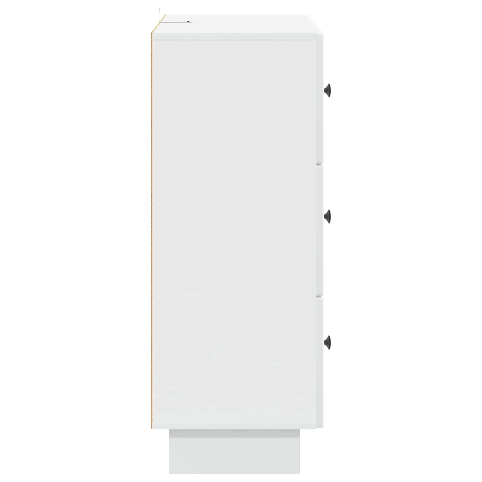 vidaXL Szafka z Szufladami Biały 66 x 34,5 x 90 cm Drewno inżynieryjne