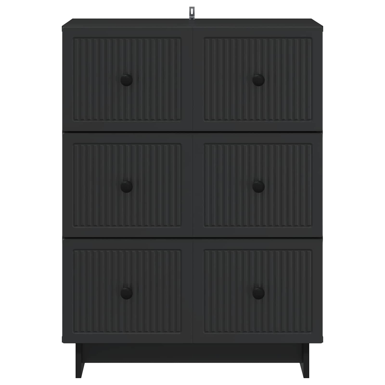 vidaXL Szafka z Szufladami Czarny 66 x 34,5 x 90 cm