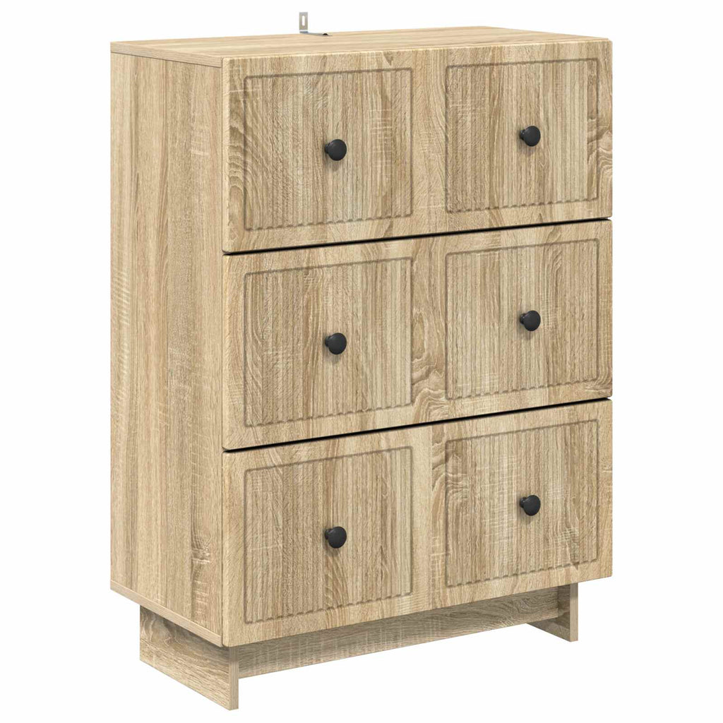 vidaXL Szafka z Szufladami dąb Sonoma 66 x 34,5 x 90 cm