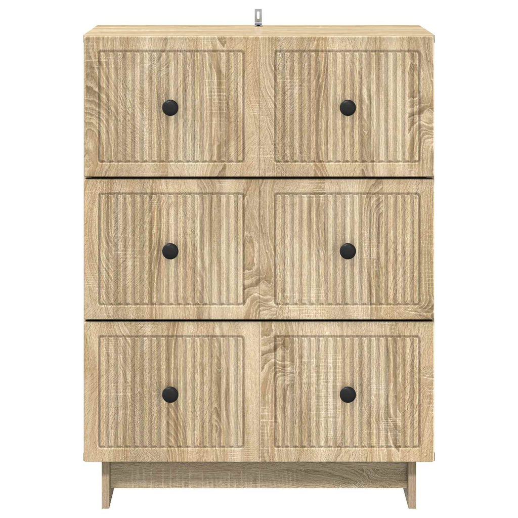 vidaXL Szafka z Szufladami dąb Sonoma 66 x 34,5 x 90 cm