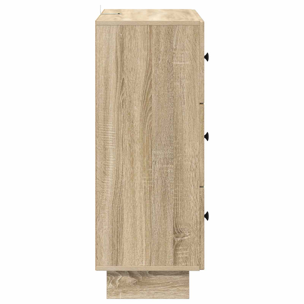 vidaXL Szafka z Szufladami dąb Sonoma 66 x 34,5 x 90 cm