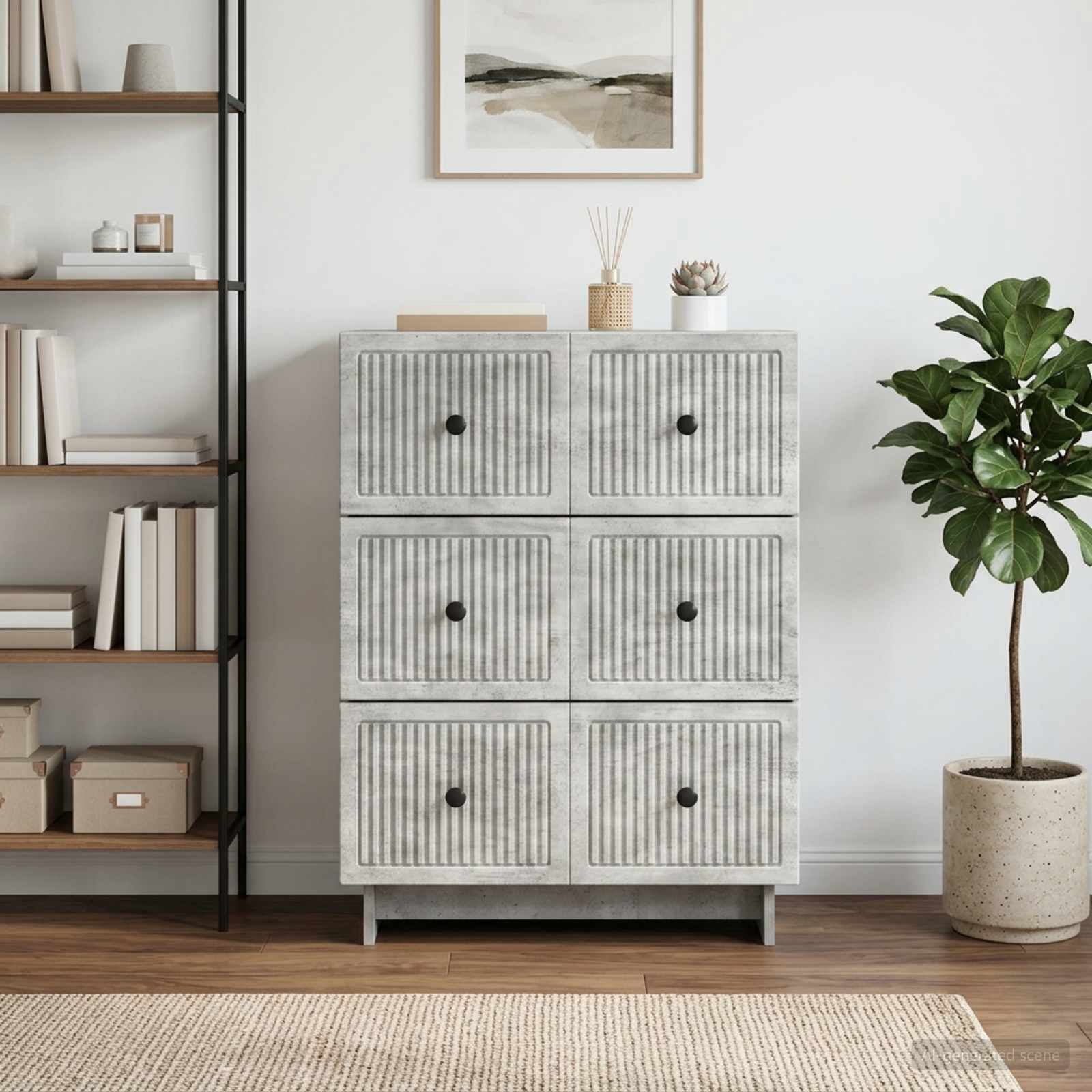 vidaXL Szafka z Szufladami 66 x 34,5 x 90 cm Drewno inżynieryjne