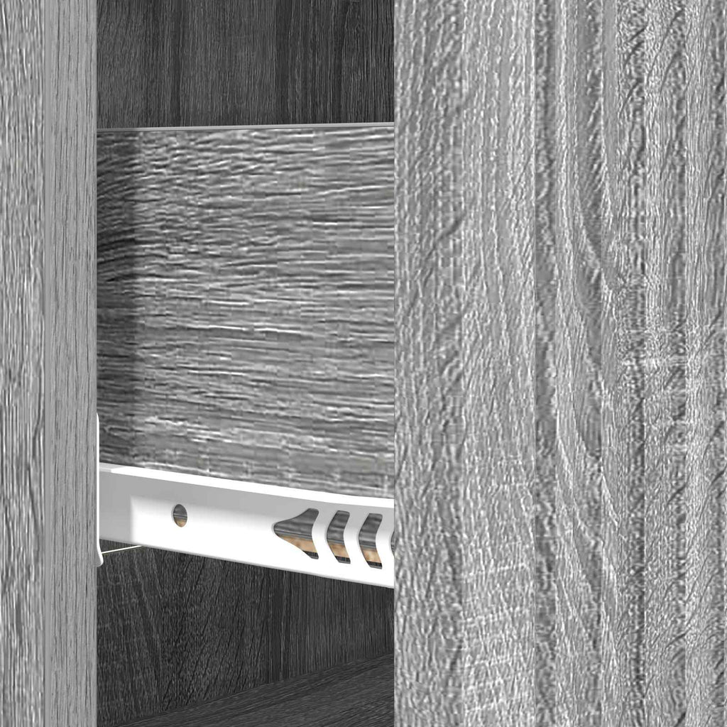 vidaXL Szafka z Szufladami Szary Sonoma 66 x 34,5 x 90 cm