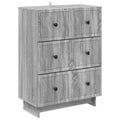 vidaXL Szafka z Szufladami Szary Sonoma 66 x 34,5 x 90 cm