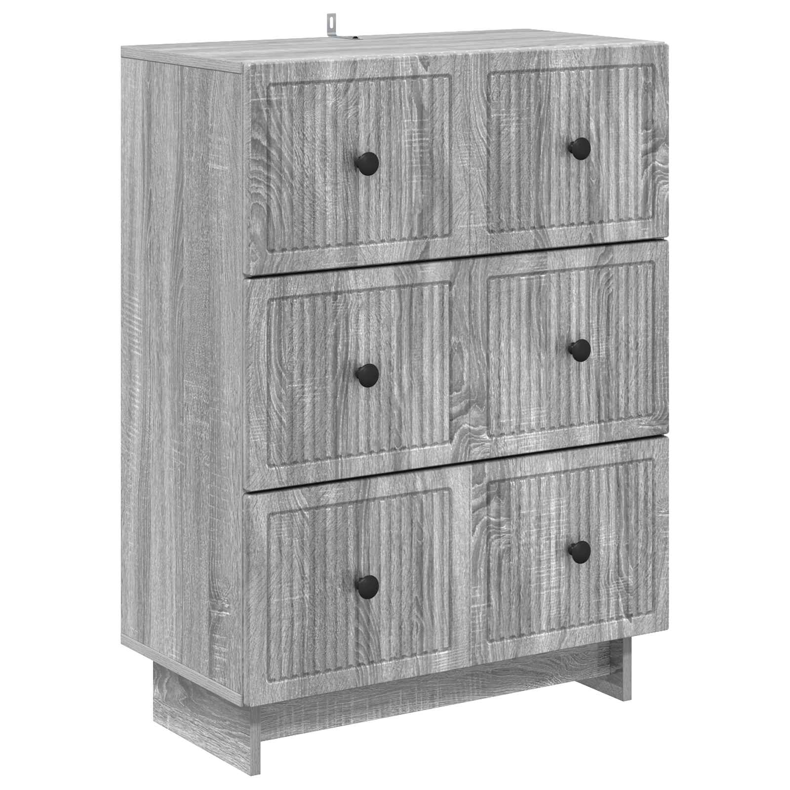vidaXL Szafka z Szufladami Szary Sonoma 66 x 34,5 x 90 cm