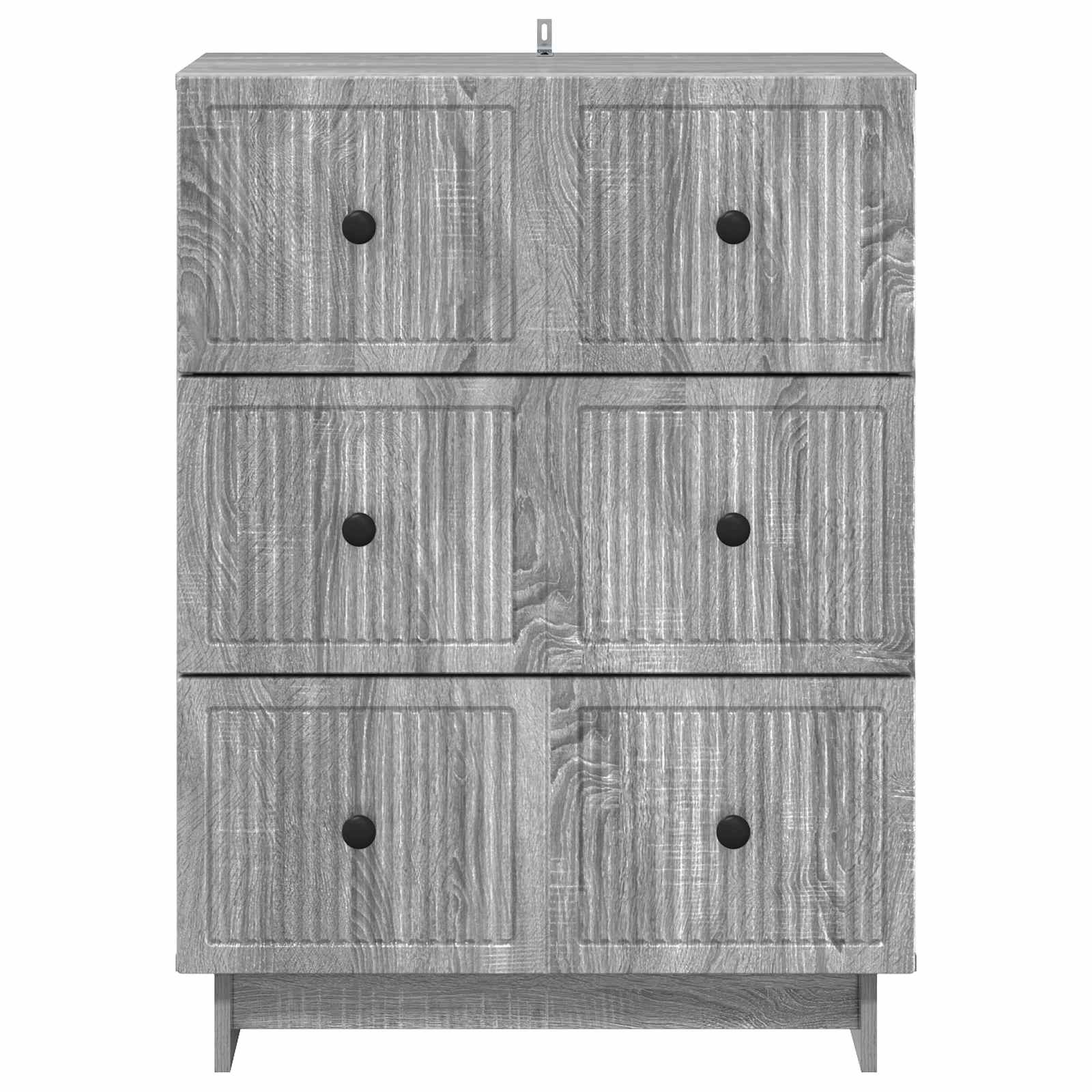 vidaXL Szafka z Szufladami Szary Sonoma 66 x 34,5 x 90 cm