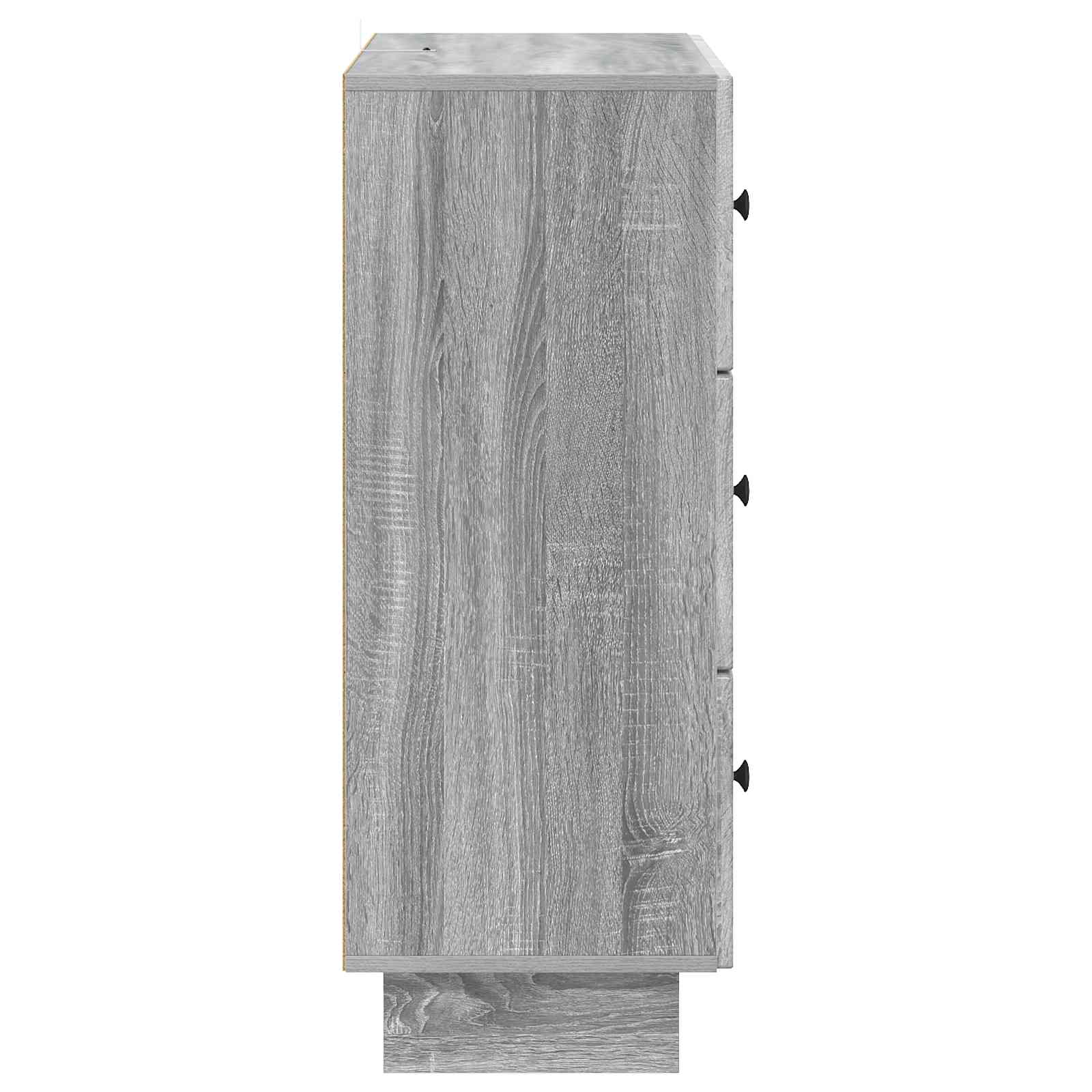 vidaXL Szafka z Szufladami Szary Sonoma 66 x 34,5 x 90 cm