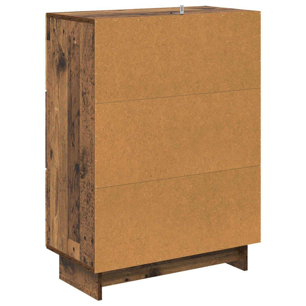 vidaXL Szafka z Szufladami Stare drewno 66 x 34,5 x 90 cm
