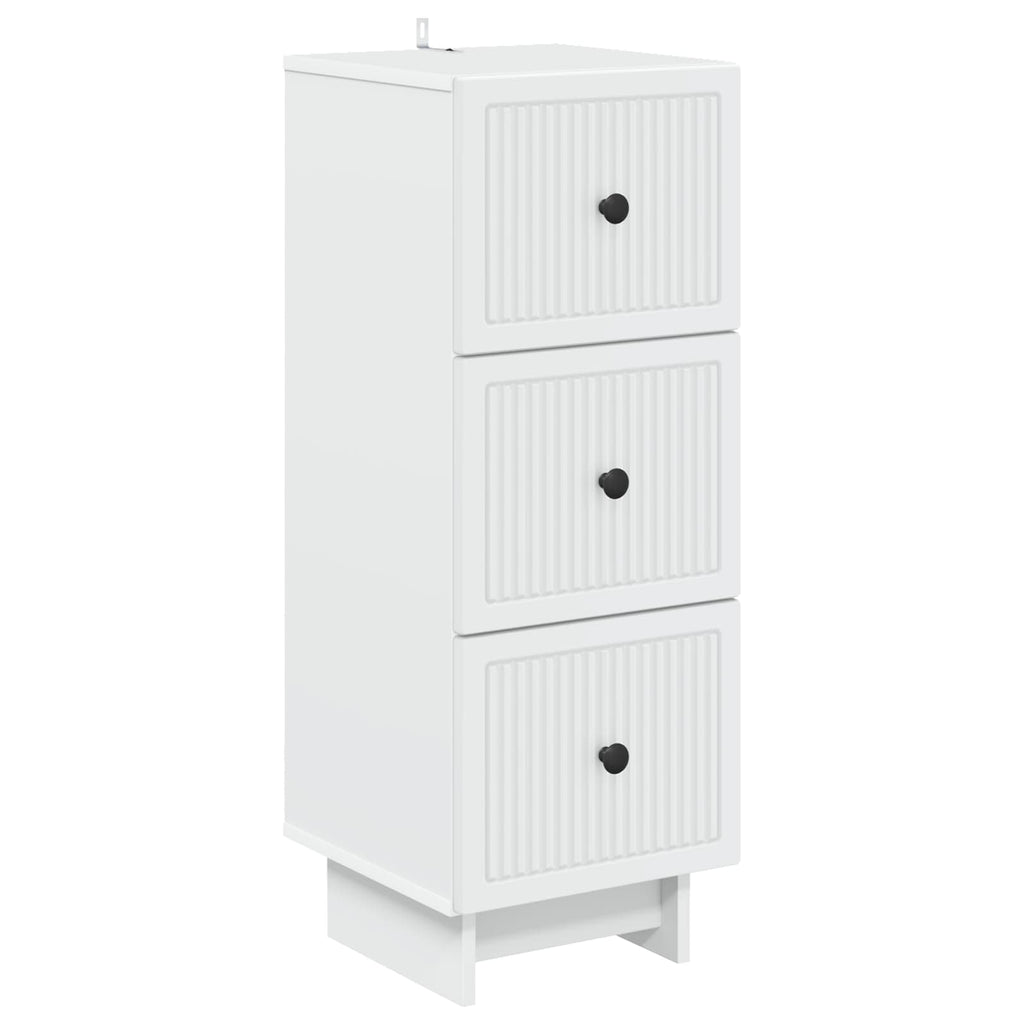 vidaXL Szafka z Szufladami Biały 33 x 34,5 x 90 cm Drewno inżynieryjne