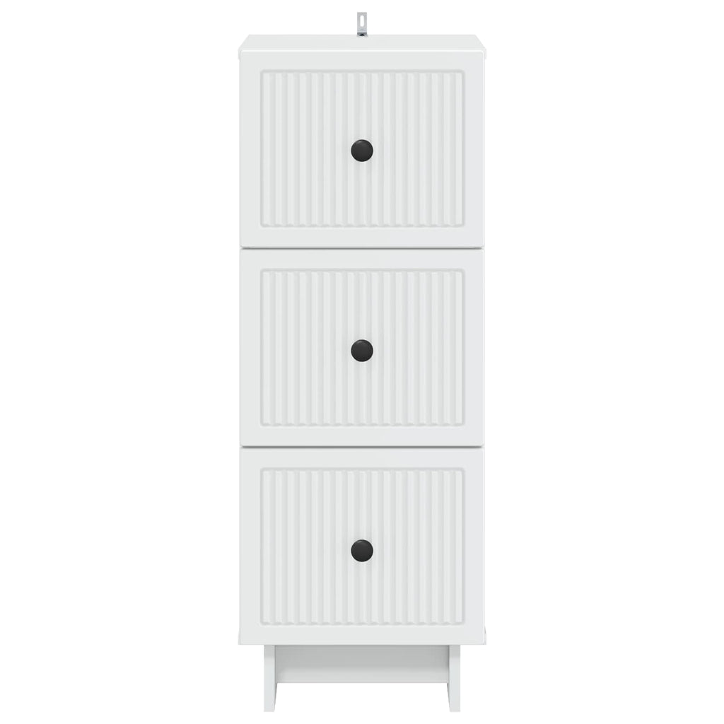 vidaXL Szafka z Szufladami Biały 33 x 34,5 x 90 cm Drewno inżynieryjne