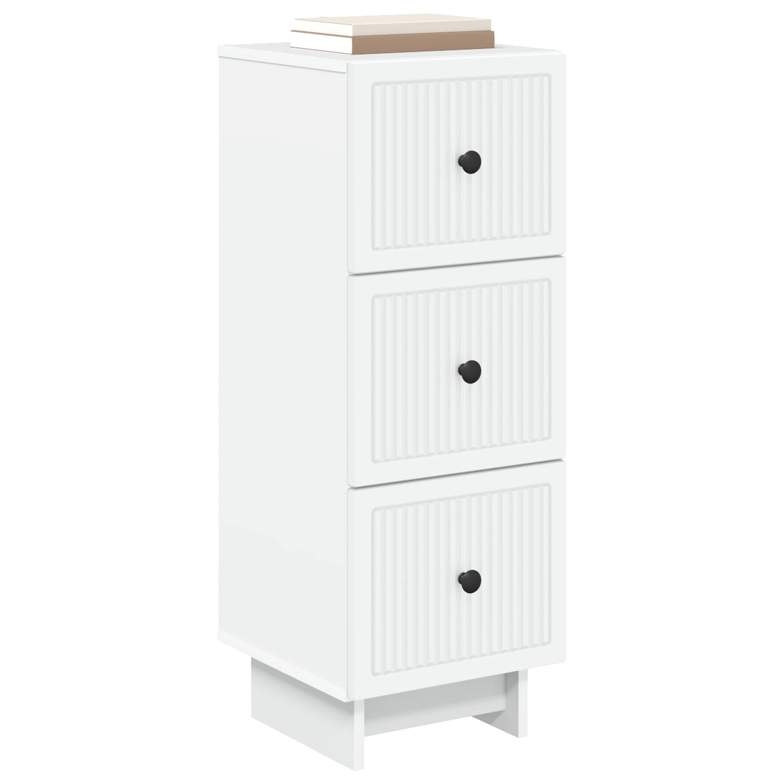 vidaXL Szafka z Szufladami Biały 33 x 34,5 x 90 cm Drewno inżynieryjne