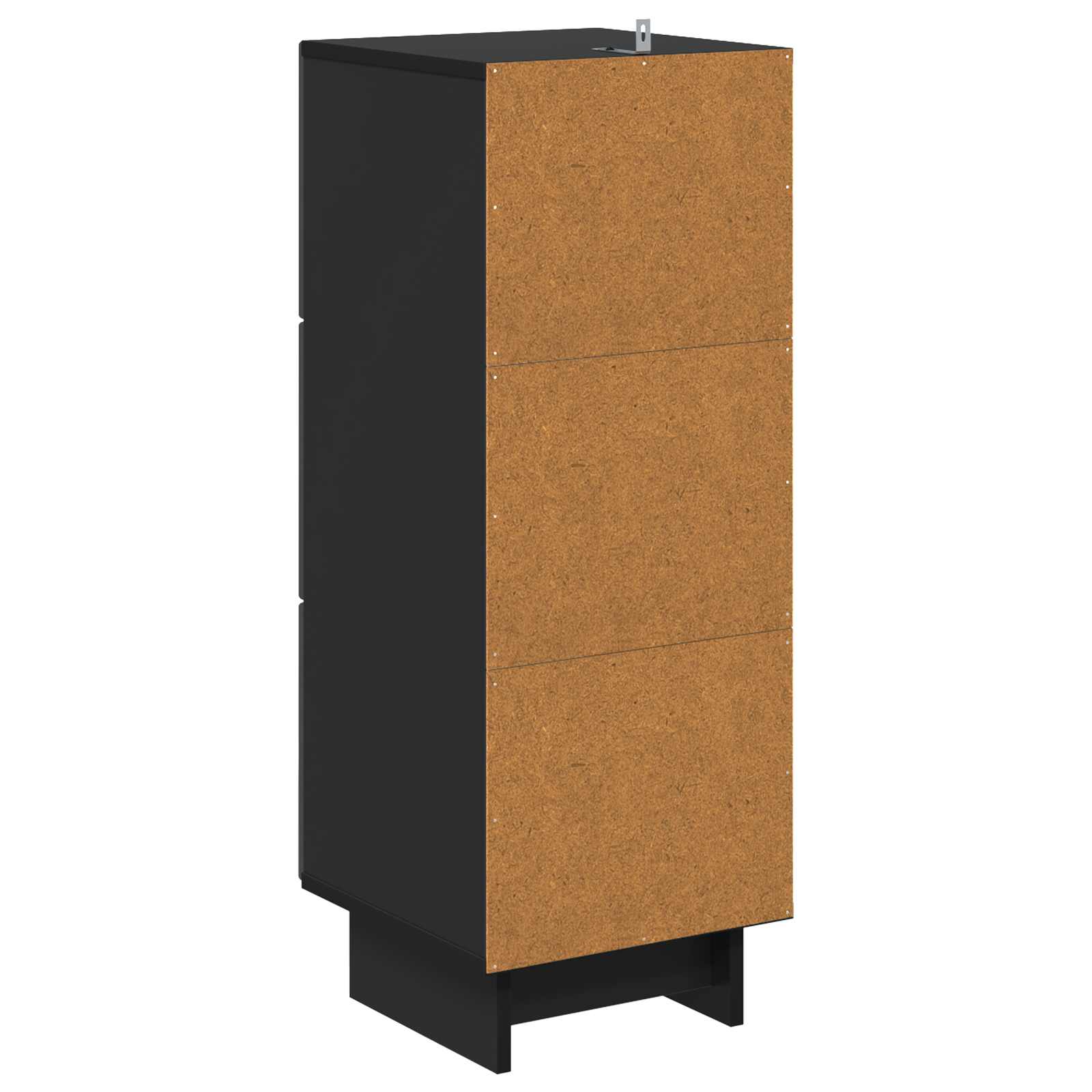 vidaXL Szafka z Szufladami Czarny 33 x 34,5 x 90 cm