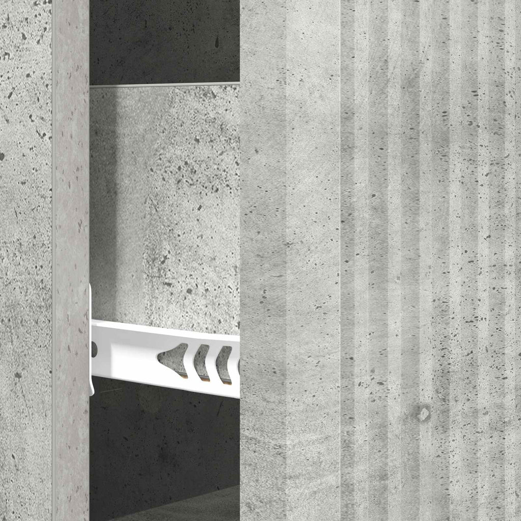 vidaXL Szafka z Szufladami Betonowy szary 33 x 34,5 x 90 cm
