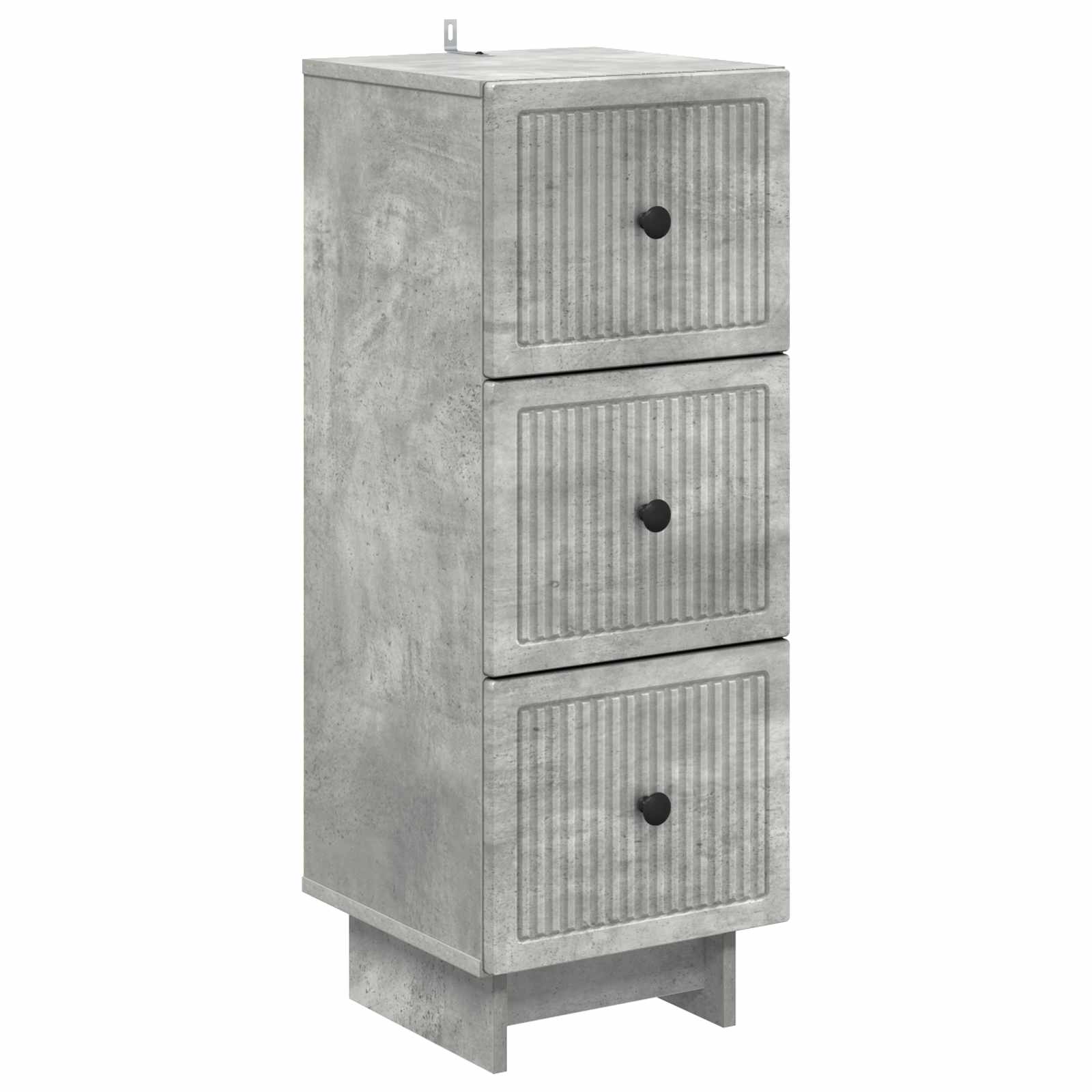 vidaXL Szafka z Szufladami Betonowy szary 33 x 34,5 x 90 cm