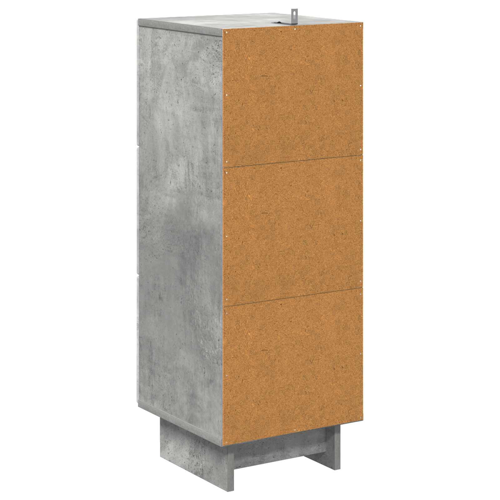 vidaXL Szafka z Szufladami Betonowy szary 33 x 34,5 x 90 cm