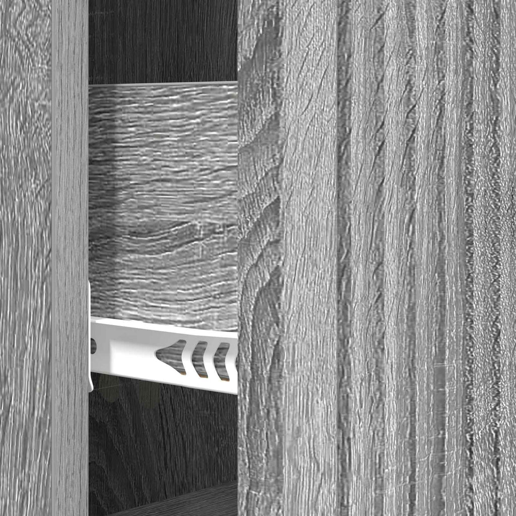 vidaXL Szafka z Szufladami Szary Sonoma 33 x 34,5 x 90 cm