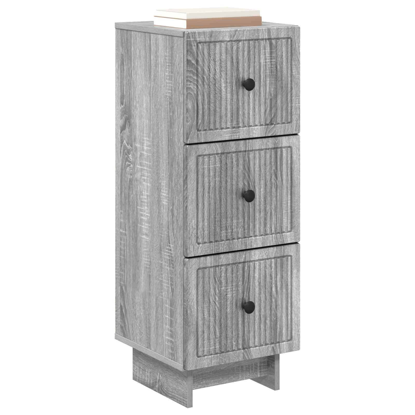vidaXL Szafka z Szufladami Szary Sonoma 33 x 34,5 x 90 cm