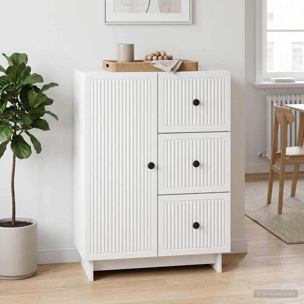vidaXL Bufet Biały 66 x 34,5 x 90 cm Drewno inżynieryjne